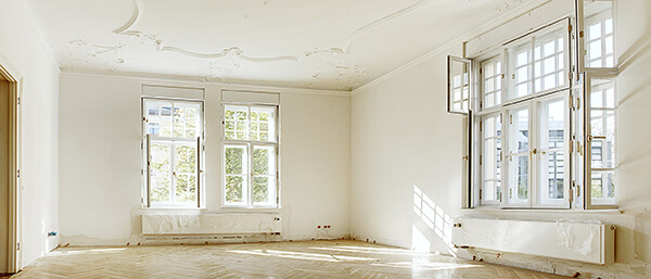 Wohnzimmer von Altbauwohnung