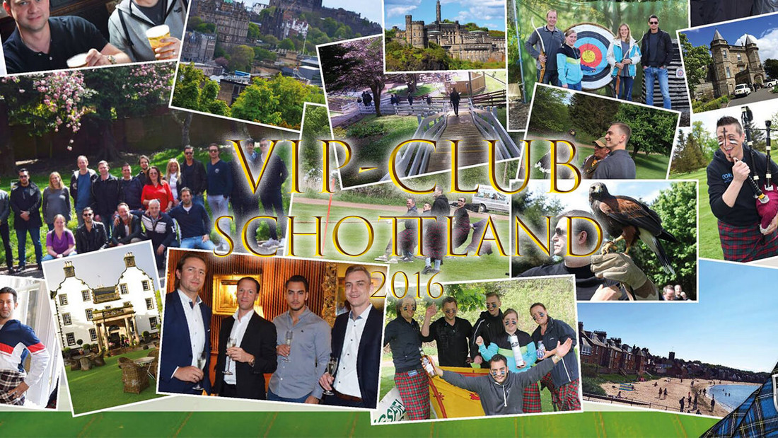 Photocollage VIP-Club Schottland 2016