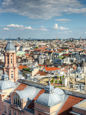 Panoramabild von Wien